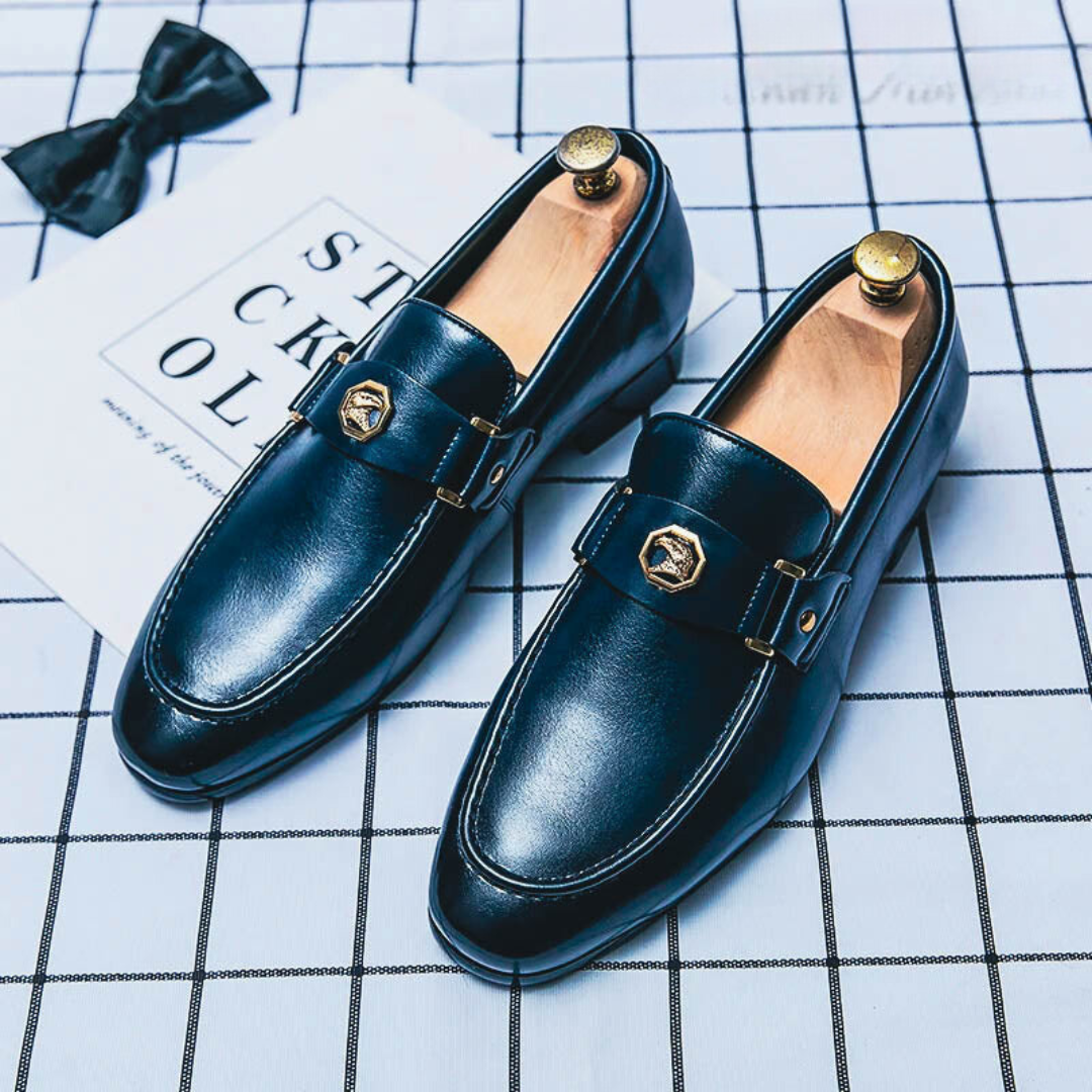 Nicolas – Elegante leren mocassins voor dagelijks gebruik en feestelijkheden