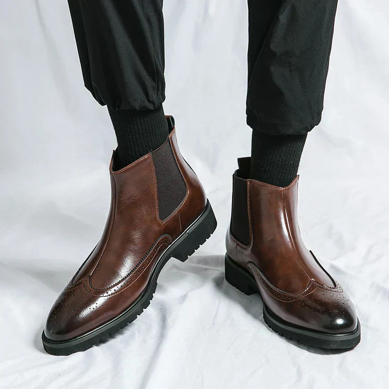 David – Elegante leren Chelsea boots