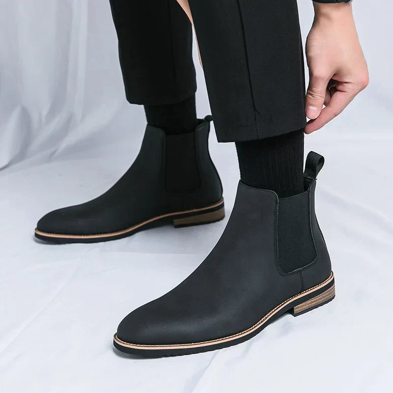 Robert – Elegante Chelsea Boots van Leer