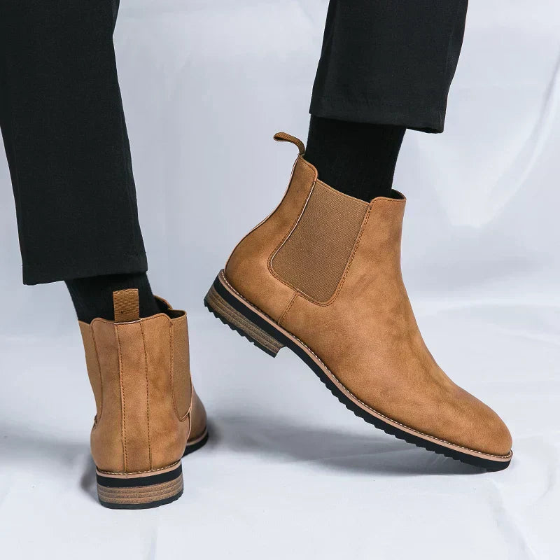 Robert – Elegante Chelsea Boots van Leer