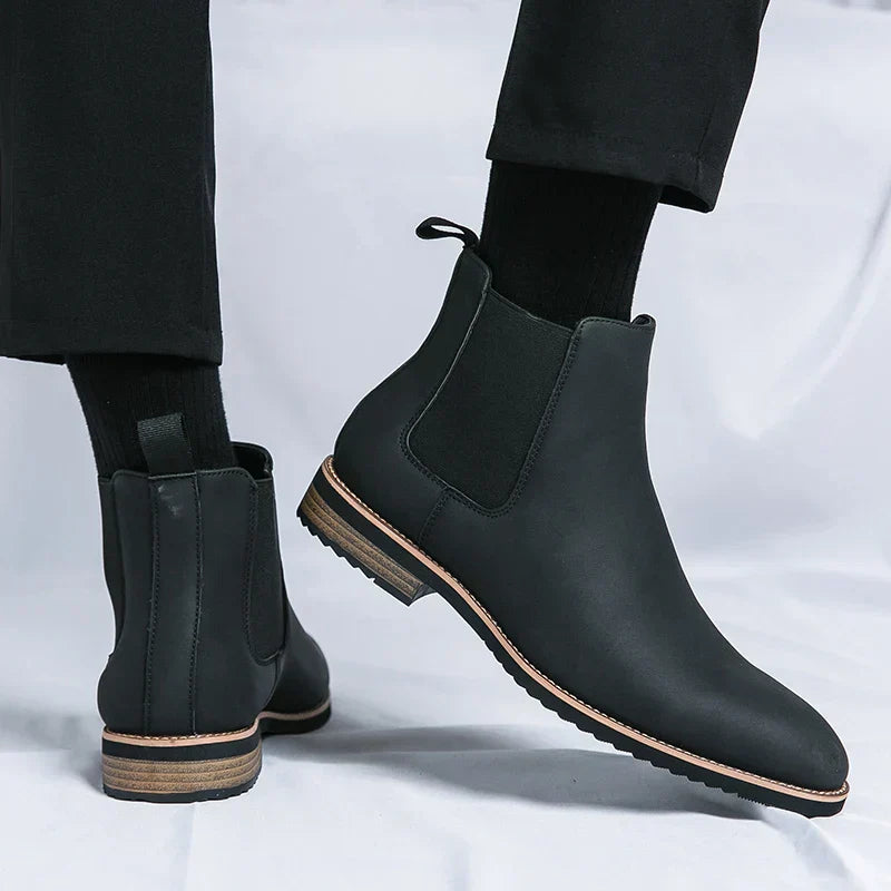 Robert – Elegante Chelsea Boots van Leer