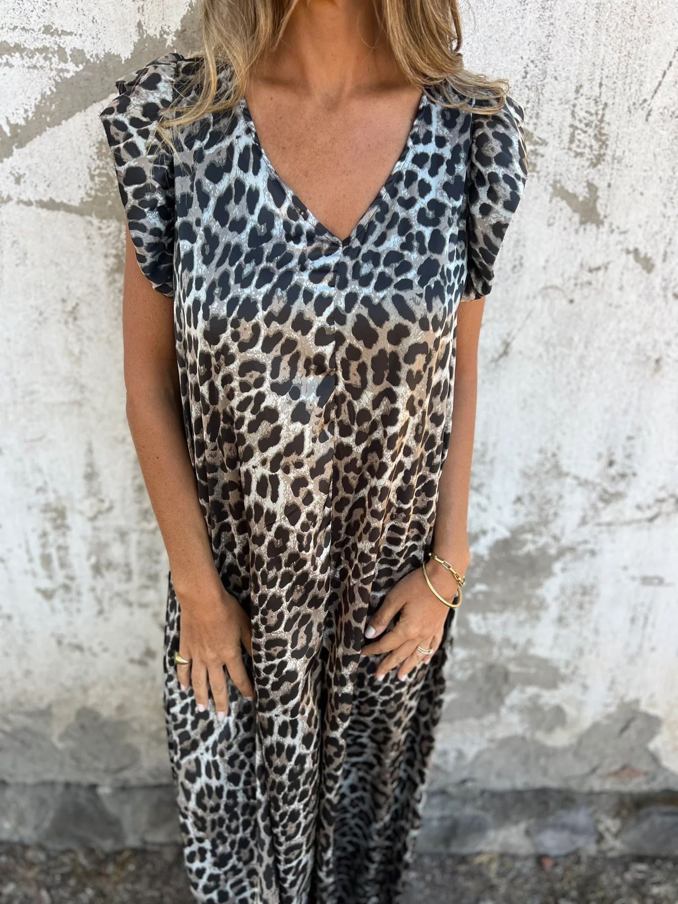 Lea – Flowy Leopard Jurk